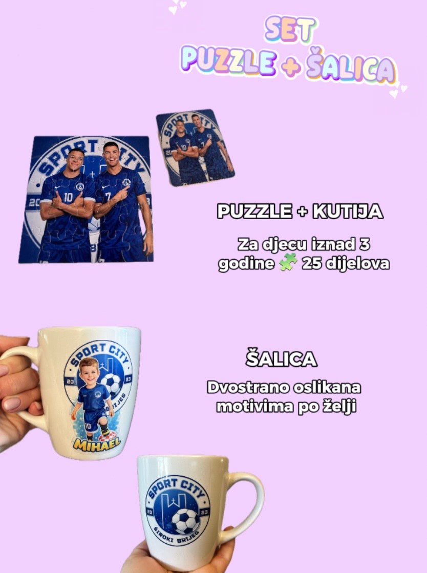 Puzzle od 25 dijelova s kutijicom