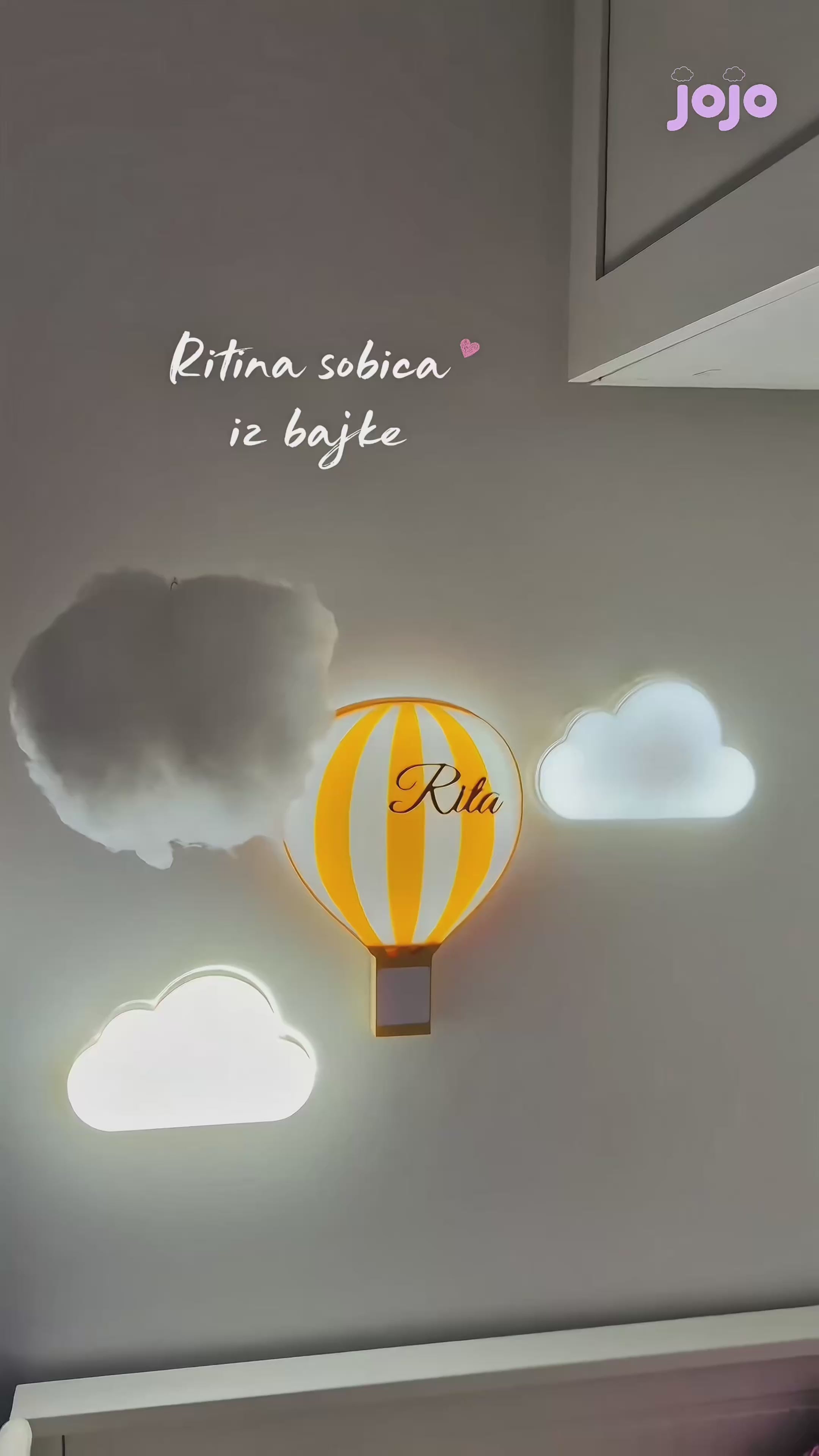 Set oblačića i balon